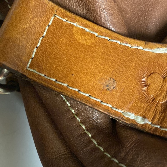 Mary Alice Palmer Brown Leather Hand Tooled Leather Shoulder Bag Purse - Picture 14 of 17